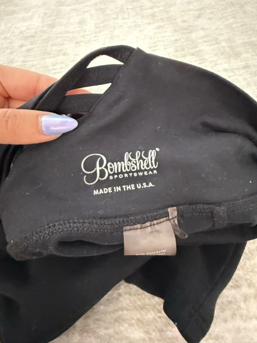 Bombshell Sportswear Sexy Back Legging โ Black - Picture 8 of 9